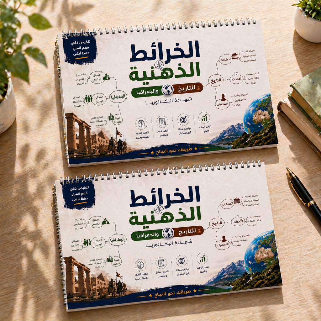 الخرائط الذهنية للتاريخ والجغرافيا BAC – مراجعة سريعة وبدون حفظ